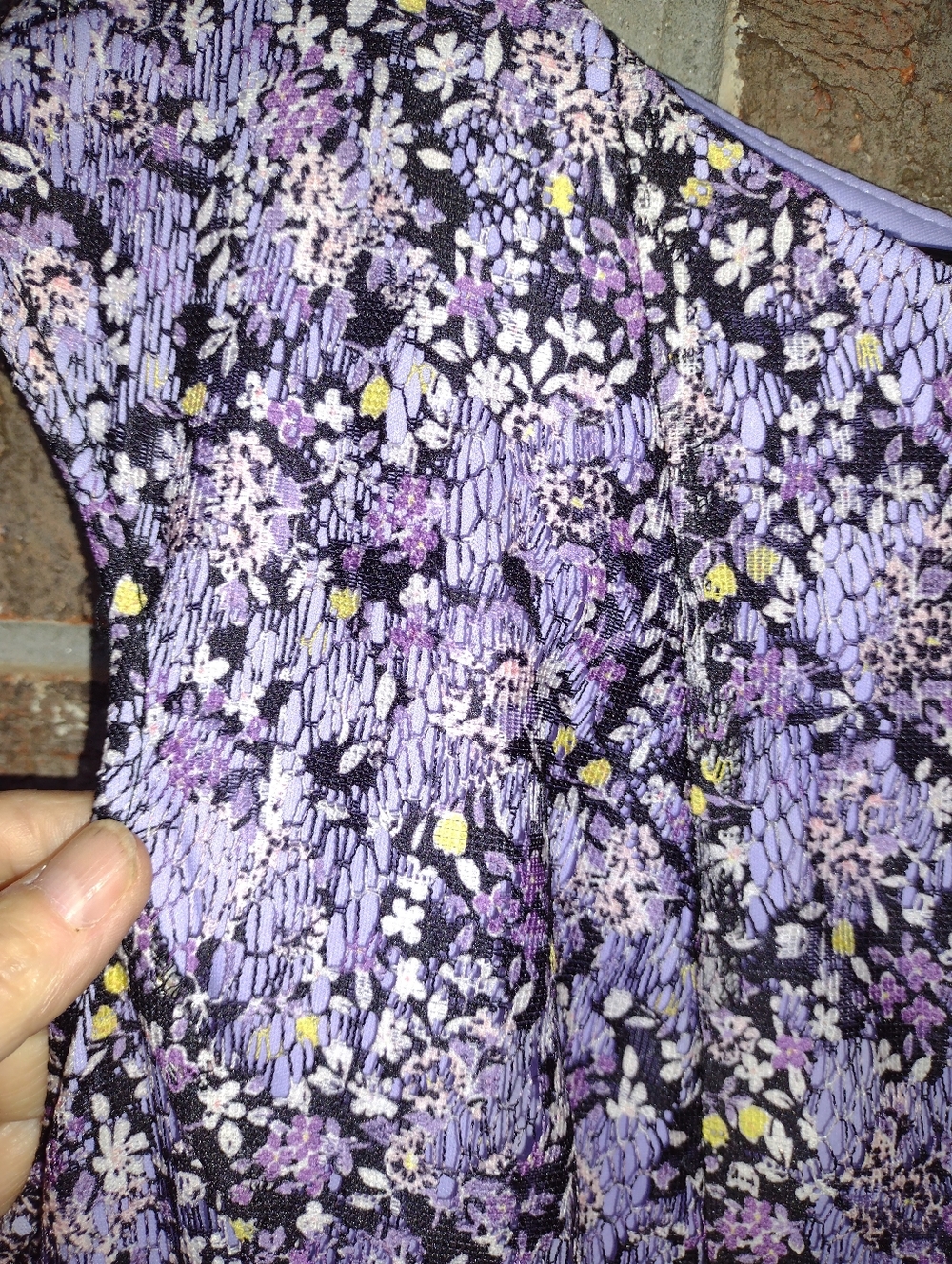 Danny & Nicole Fit&Flare Dress Size 18 Floral Lace Sleeveless Lavender Lined NWT - Picture 6 of 6